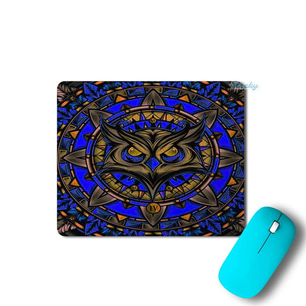 mighty-owl-blue-1 Mousepad