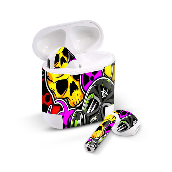 Toxic StickerArt - skin for Airpods 1/2 by sleeky india