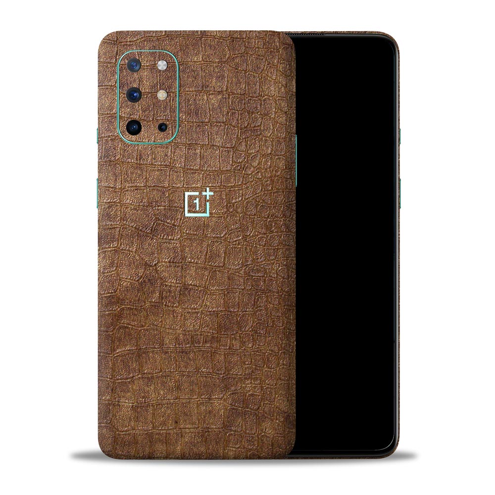 Tan Crocodile Leather Mobile Skin