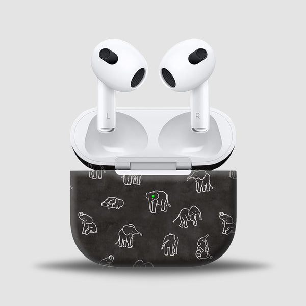 Elephant Doodle - Skins for AirPods 3 By Sleeky India