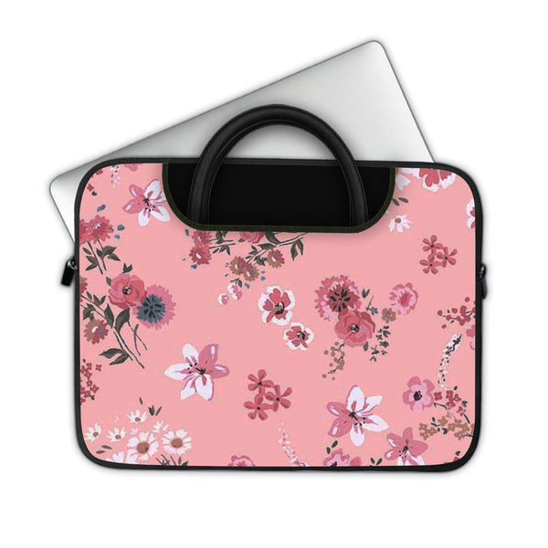 Floral Pink - Pockets Laptop Sleeve