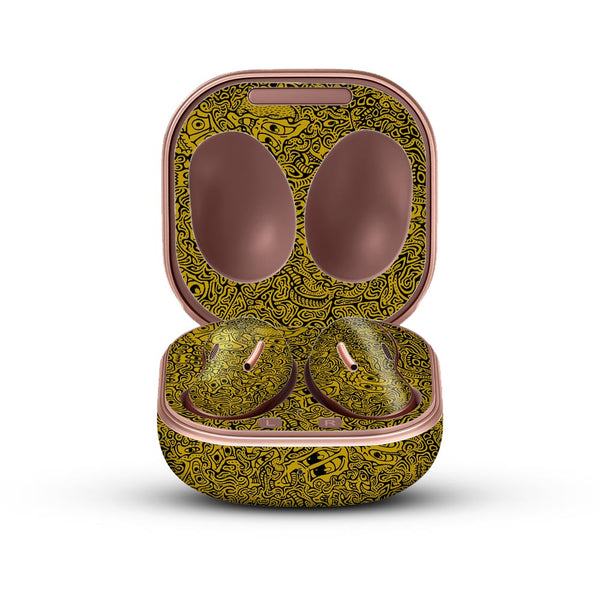 Hypnotic Gold - Galaxy Buds Live Skin by Sleeky India