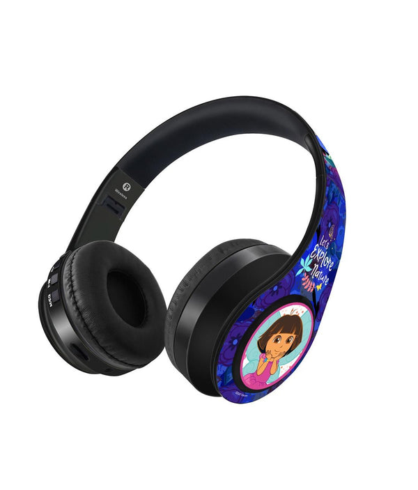 Explore with dora Blue - Decibel Wireless On Ear Headphones By Sleeky India, Marvel Headphones, Dc headphones, Anime headphones, Customised headphones 