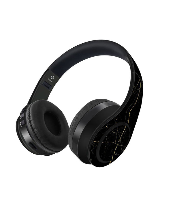 Marble Black Onyx - Decibel Wireless On Ear Headphones By Sleeky India, Marvel Headphones, Dc headphones, Anime headphones, Customised headphones 
