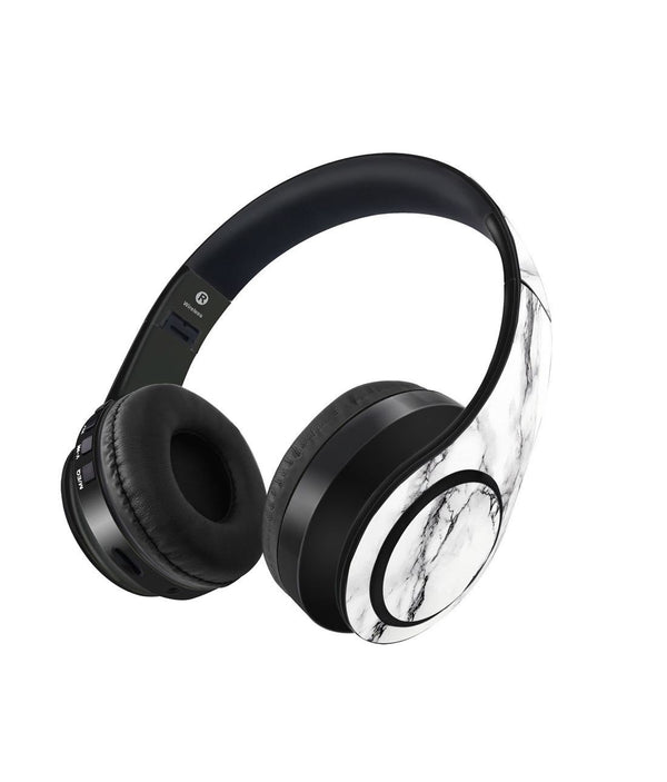 Marble White Luna - Decibel Wireless On Ear Headphones By Sleeky India, Marvel Headphones, Dc headphones, Anime headphones, Customised headphones 