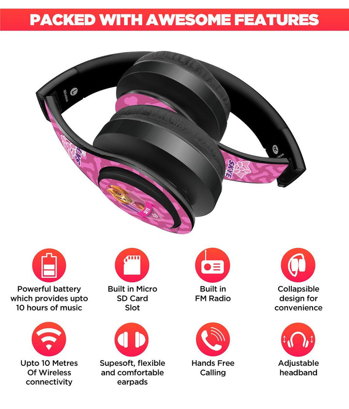 Skye Paw Patrol - Decibel Wireless On Ear Headphones By Sleeky India, Marvel Headphones, Dc headphones, Anime headphones, Customised headphones 
