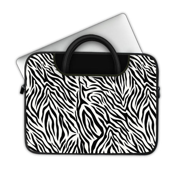 Zebra Pattern 01 - Pockets Laptop Sleeve