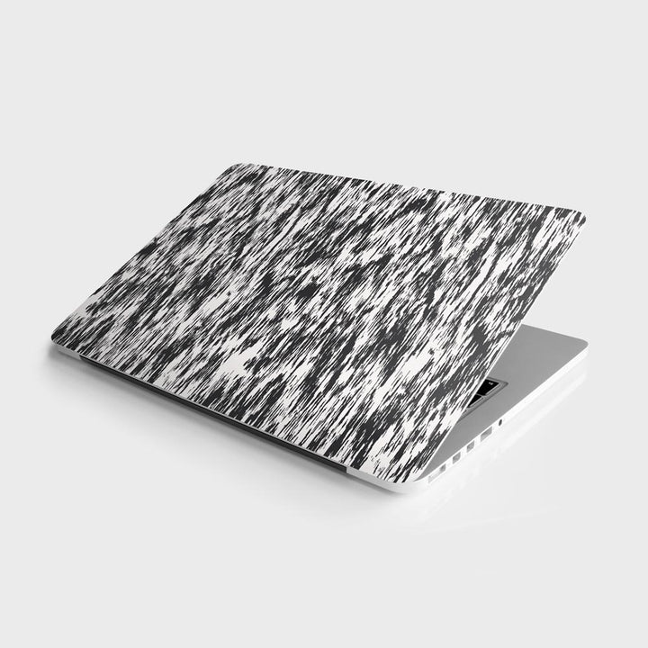 black And White Glitch - Laptop Skins