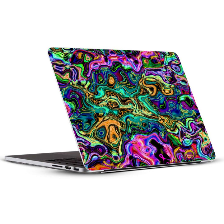 Rainbow Flames Pattern - Laptop Skins