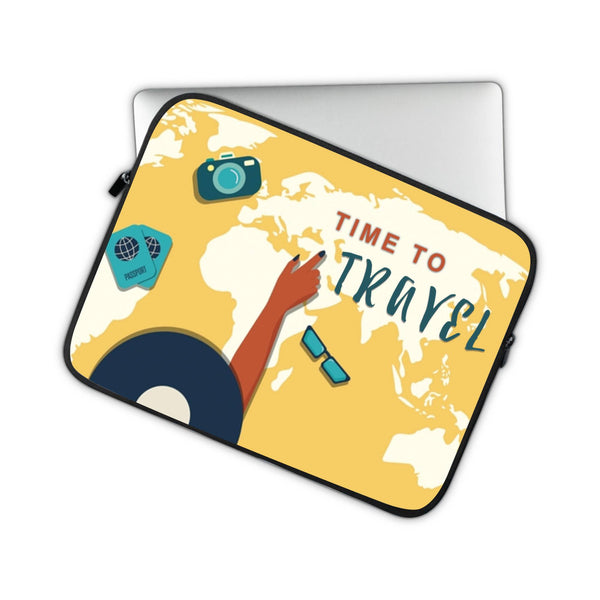 Time To Trave - Laptop Sleeve
