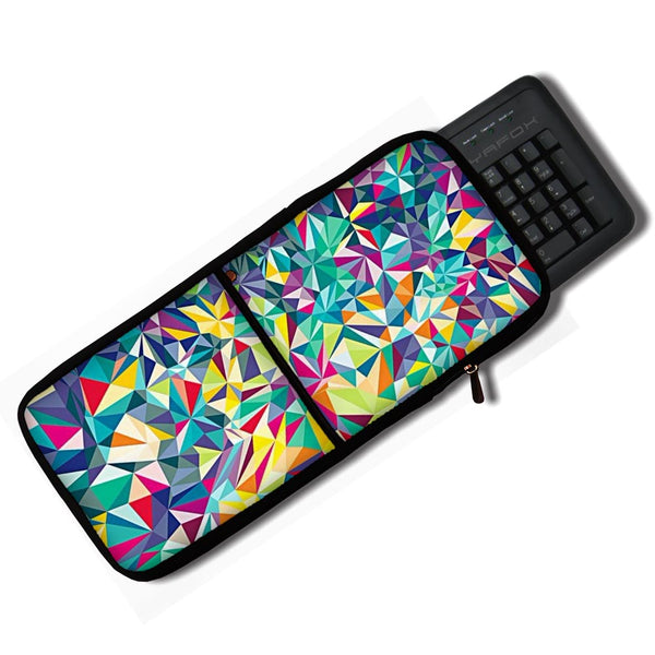Colorful Geometric Abstract - 2in1 Keyboard & Mouse Sleeves