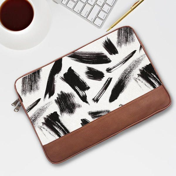 Ink Marble - Leather Laptop Sleeves
