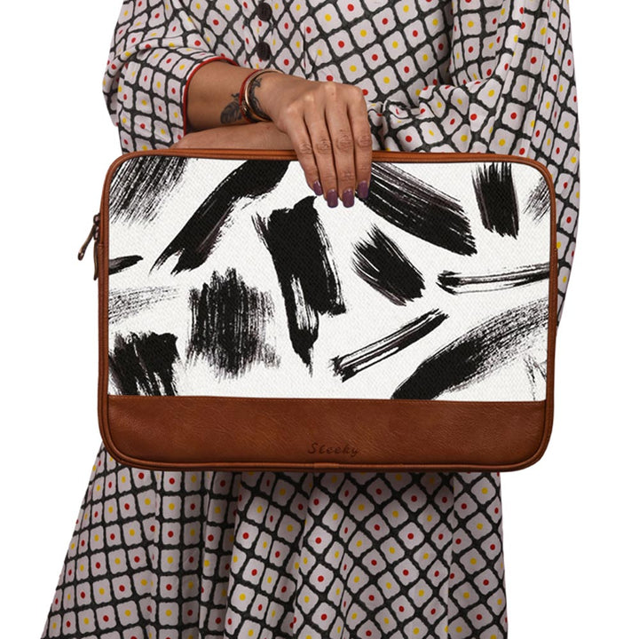Ink Marble - Leather Laptop Sleeves