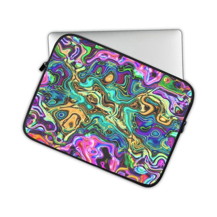 Rainbow Flames Pattern - Laptop Sleeve