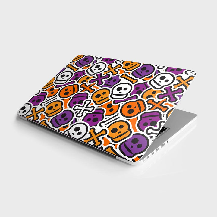 Skull Halloween Pattern - Laptop Skins