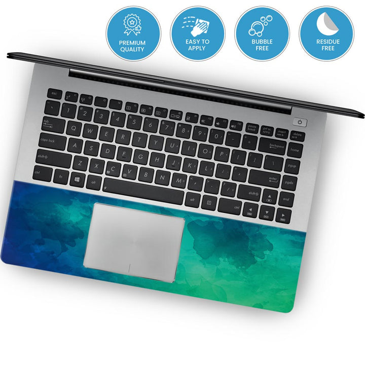 Smoky Glass Green - Laptop Skins