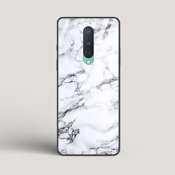 Marble White Luna - OnePlus 8 Glass Case