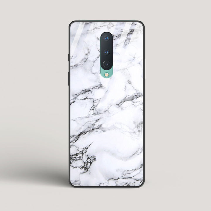 Marble White Luna - OnePlus 8 Glass Case
