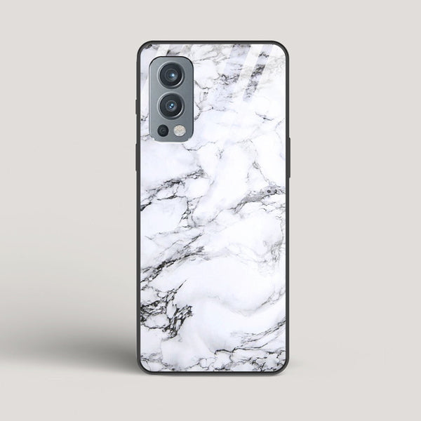 Marble White Luna - OnePlus Nord 2 Glass Case