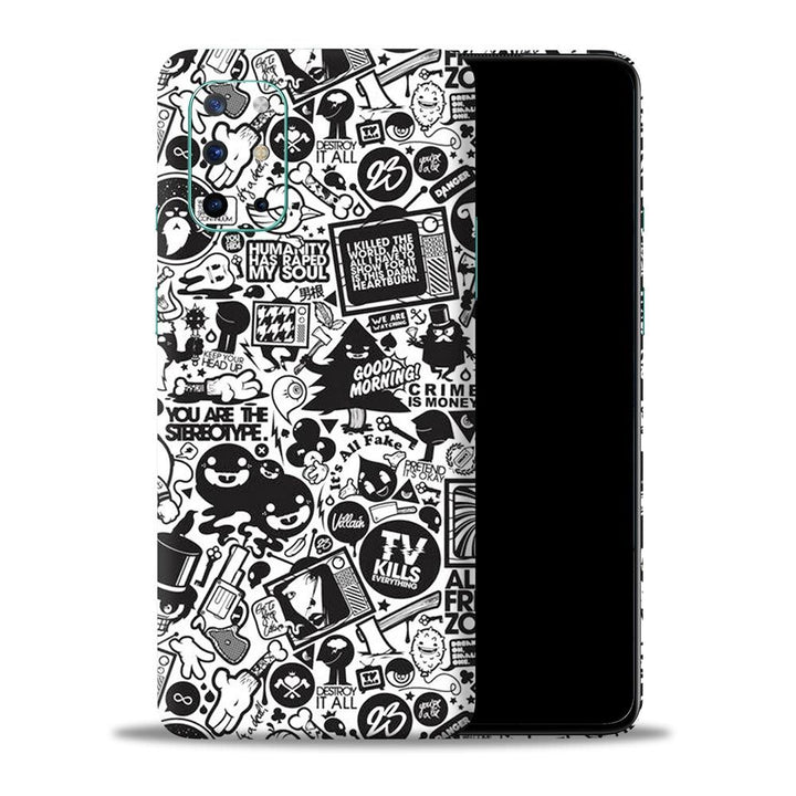 doodle-02 skin by Sleeky India. Mobile skins, Mobile wraps, Phone skins, Mobile skins in India