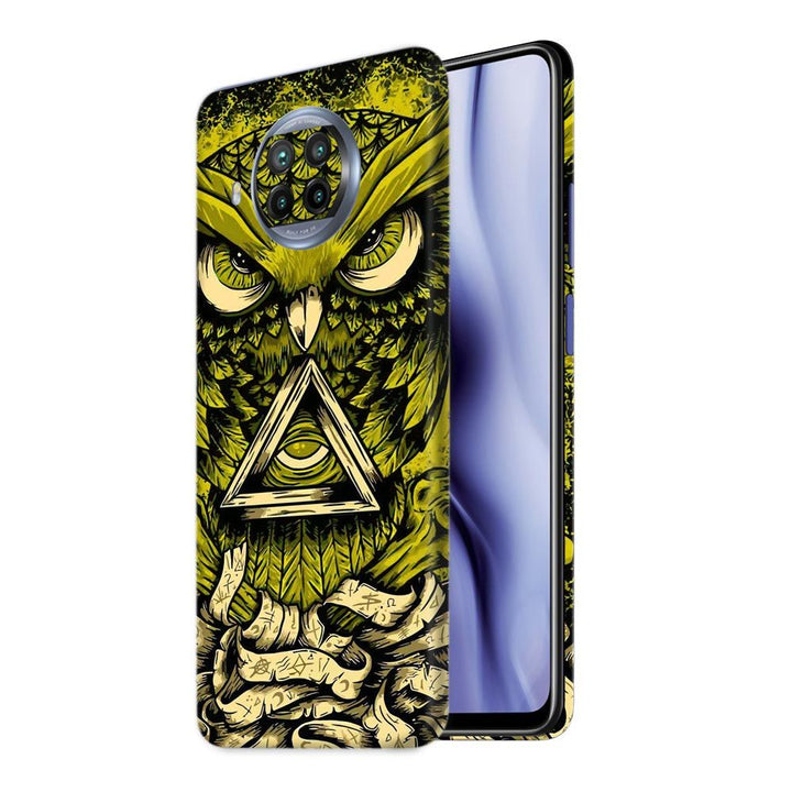 trippy-owl-yellow skin by Sleeky India. Mobile skins, Mobile wraps, Phone skins, Mobile skins in India