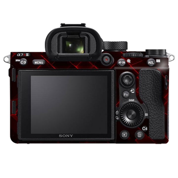 3D Cubes Red -  Sony Camera Skins