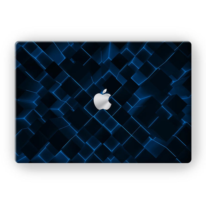 3D Cubes Blue - MacBook Skins