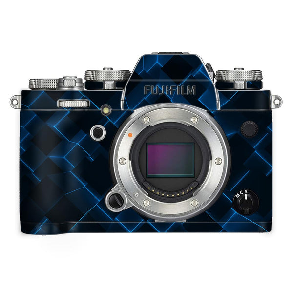 3D Cubes Blue - FujiFilm Camera Skin