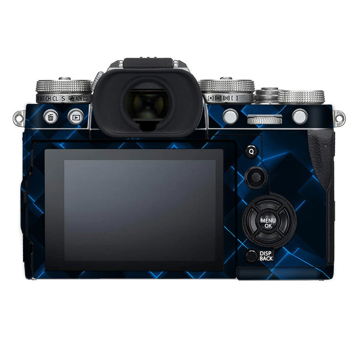 3D Cubes Blue - FujiFilm Camera Skin