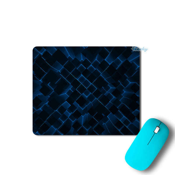 3D Cubes Blue - Mousepad