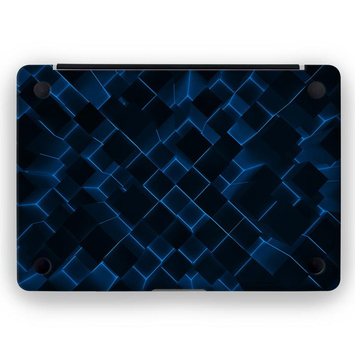 3D Cubes Blue - MacBook Skins