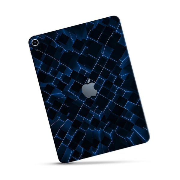 3D Cubes Blue -Apple Ipad Skin