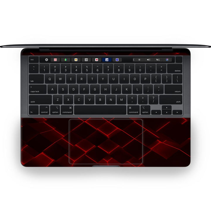 3D Cubes Red - MacBook Skins