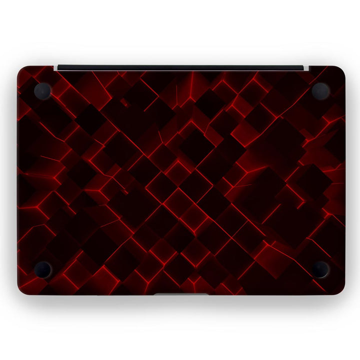 3D Cubes Red - MacBook Skins