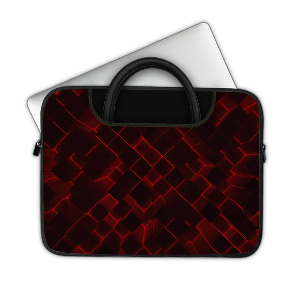 3D Cubes Red - Pockets Laptop Sleeve