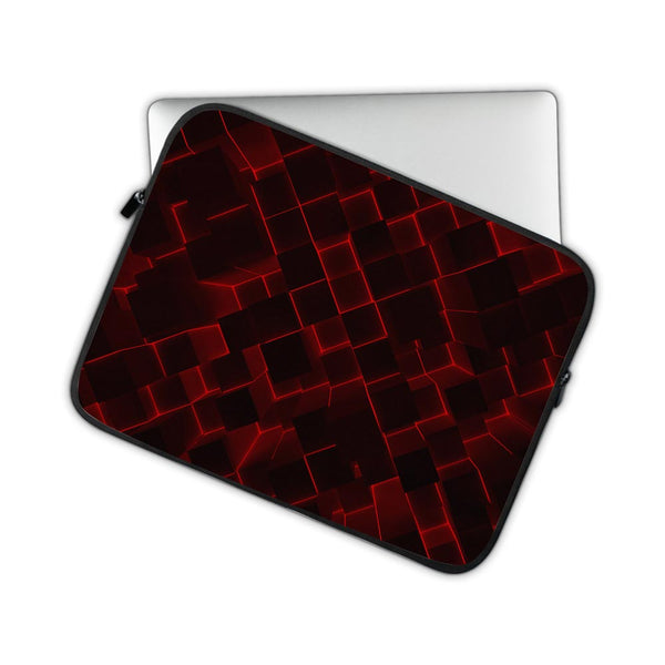 3D Cubes Red - Laptop Sleeve