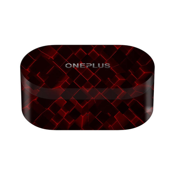 3D Cubes Red - OnePlus Nord Buds Skin