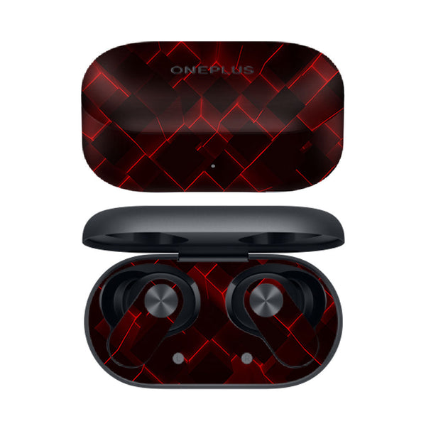 3d Cubes Red - OnePlus Nord Buds 2R Skins