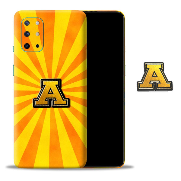 gold-4d-initials-orange-mobile-skin