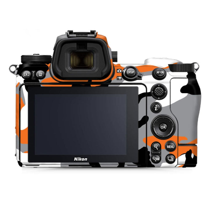 Orange Camo Pattern - Nikon Camera Skins By Sleeky India