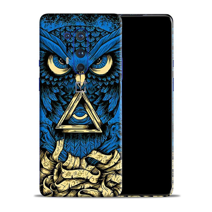trippy-owl-blue skin by Sleeky India. Mobile skins, Mobile wraps, Phone skins, Mobile skins in India