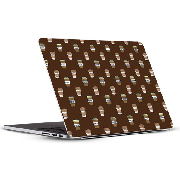 Black Coffee Pattern- Laptop Skins