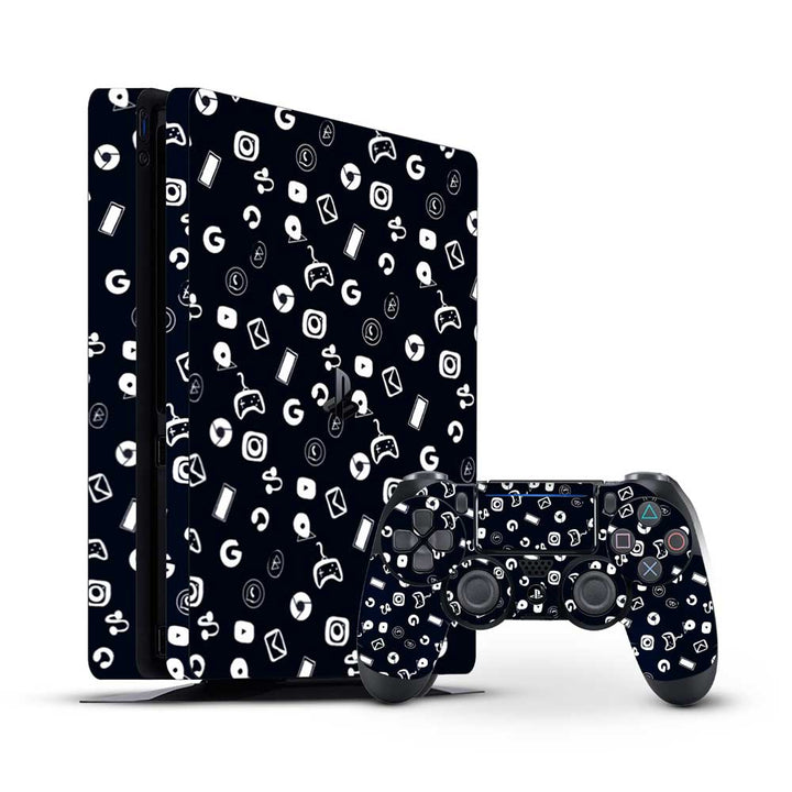 Black doodle- Sony PS4 Pro Skin