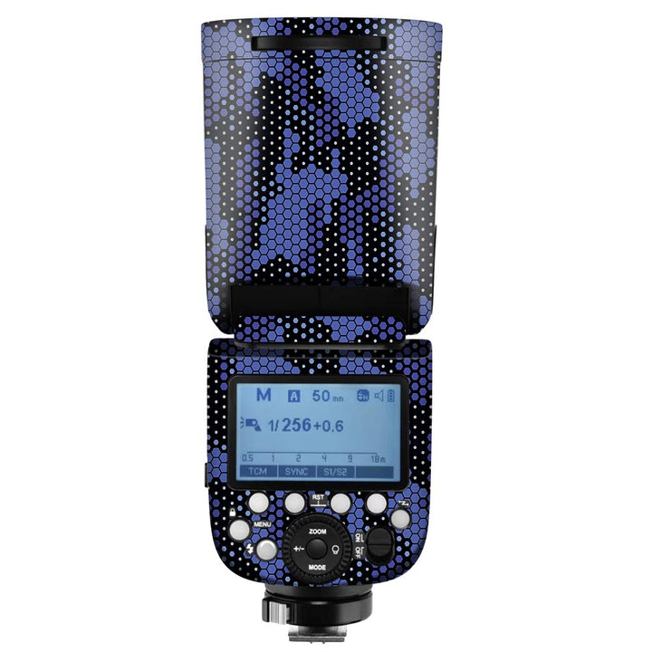 Blue Hive Camo - Camera Flash Skin