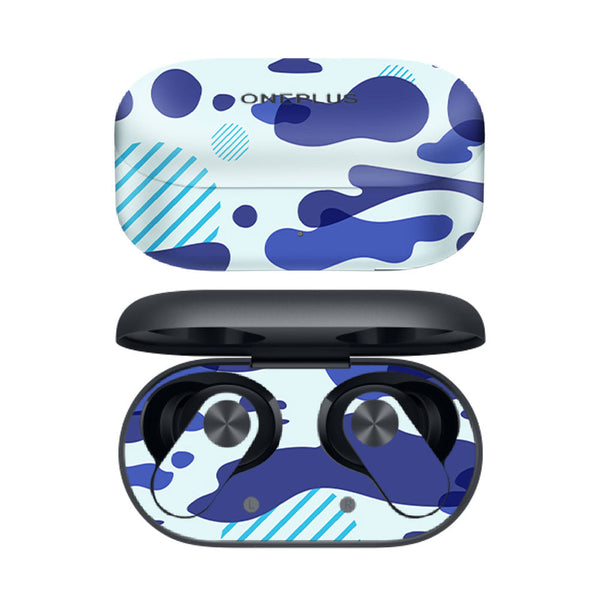Blue Modern Camo - OnePlus Nord Buds 2 Skins