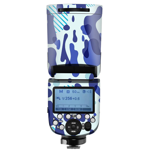 Blue Modern Camo - Camera Flash Skin