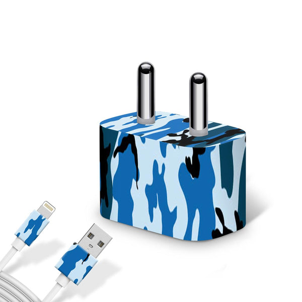Blue Camo - Apple charger 5W Skin