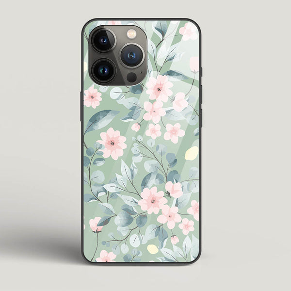 Botanical 02 - iPhone 13 Pro Max Glass Gripper Case