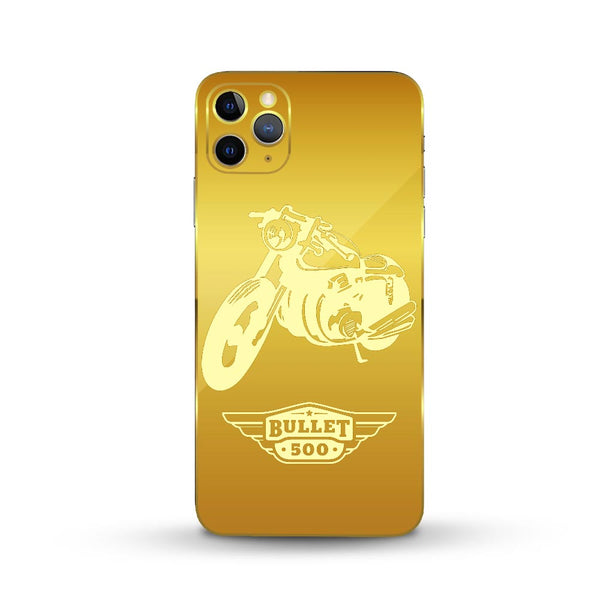 Bullet golden plate concept skin by Sleeky India  