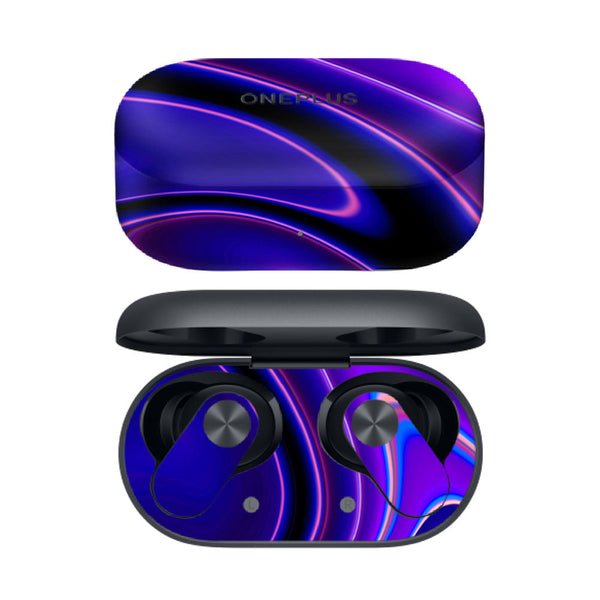 Dark Blue Liquid Marble - OnePlus Nord Buds 2 Skins